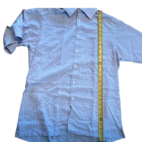 Joseph Feiss Size Med Classic Fit Short Sleeve Mens Button down Shirt - Picture 8 of 9